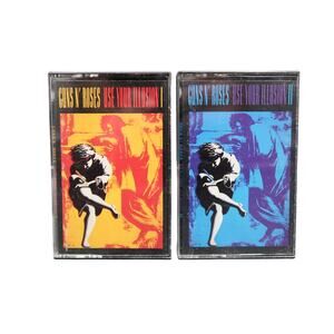 Guns n Roses Use Your Illusion I & II Audio Cassette M5G 24198 Untested Vintage